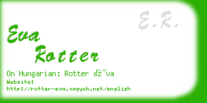eva rotter business card